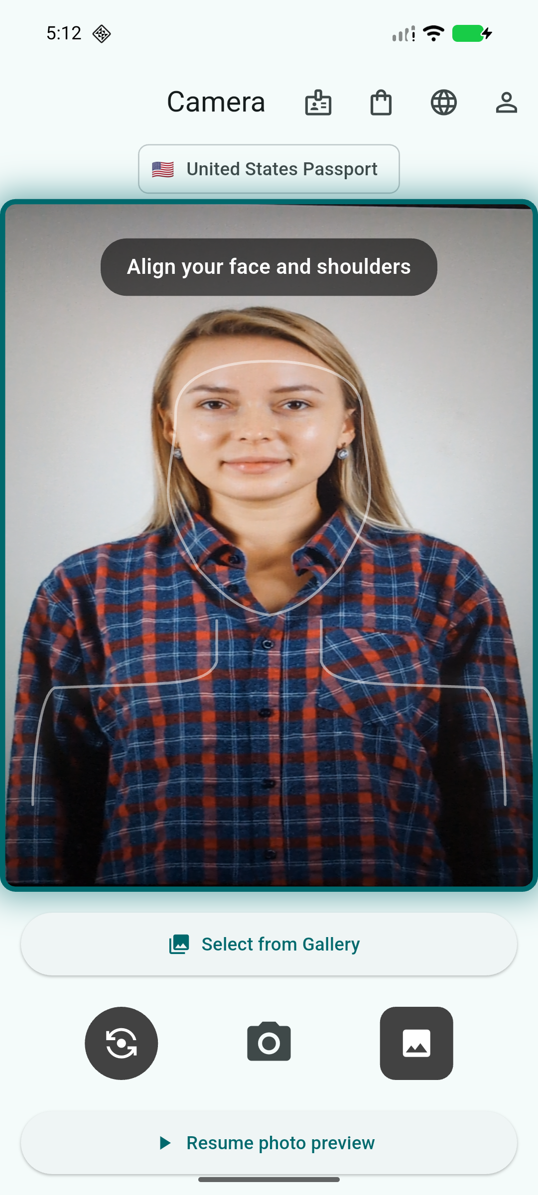EzID Camera Screen